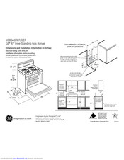 GE JGBS60REFSS Dimensions And Installation Information