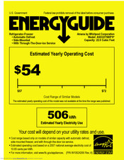 Amana ASD2275BR Energy Manual