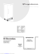 Frigidaire FCRS201 - 19.5 cu.ft. Refrigerator Energy Manual