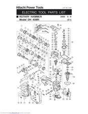 Hitachi DH45MR Parts List