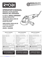 Ryobi AG453G Operator's Manual