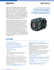 Sony FCB-EX45MCC Specifications