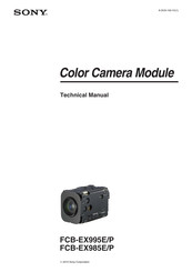 Sony FCBEX985E Technical Manual