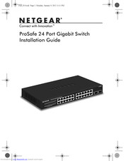 Netgear JGS524FN V1 Installation Manual