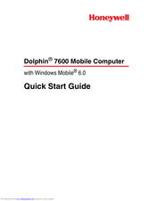 Honeywell 7600BG-122-B4EE - Hand Held Products Dolphin 7600 Quick Start Manual