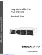 Adaptec 5325302040 - Sanbloc S50 Single Jbod 1.2TB 15K Sas Quick Install Manual