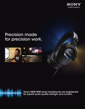 Sony MDR-7506 Brochure