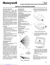 Honeywell 5894PI - Ademco Wireless PIR Motion Sensor Installation Instructions