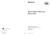 Sony XDCAM EX PMW-EX30 Operating Instructions Manual