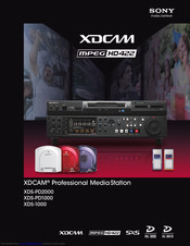 Sony Xds Pd00 J Manuals Manualslib