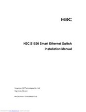 Hangzhou H3C Technologies Co.,  Ltd S1526 Installation Manual