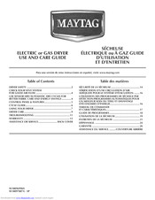 Maytag W10096990A Use & Care Manual