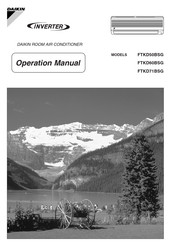 Daikin Inverter FTKD50BSG Operational Manual