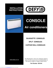 DEFY 059 044 Installation Instructions Manual