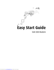 Aztech 56K External Modem Easy Start Manual