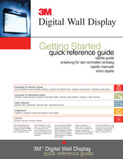 3M Digiral Walldisplay 9200IC Quick Reference Manual