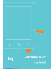 bq Cervantes Touch Quick Start Manual