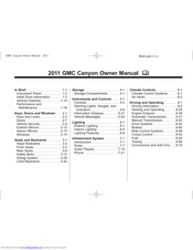 GMC 2011 GMG Canyon Owner's Manual
