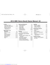 GMC 2012 GMC Sierra Denali Owner's Manual