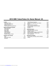 GMC 2010 Yukon XL Owner's Manual