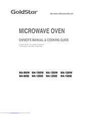 GOLDSTAR MA-1000B Owner's Manual & Cooking Manual