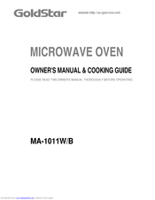 GOLDSTAR MA-1011B Owner's Manual & Cooking Manual