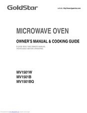GOLDSTAR MV1501B Owner's Manual & Cooking Manual
