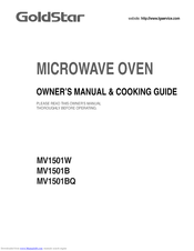 GOLDSTAR MV1501BQ Owner's Manual & Cooking Manual