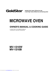 GOLDSTAR MV-1310B Owner's Manual & Cooking Manual