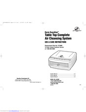 Germ Guardian AC3900 Use And Care Instruction