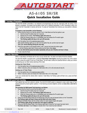 Autostart AS-6105 SH Quick Manual