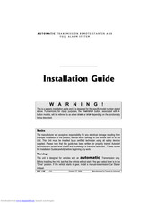 Autostart AS-6320 Installation Manual