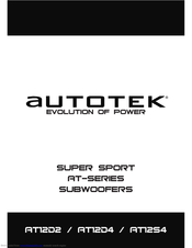 Autotek SUPER SPORT AT12S4 Instruction Manual