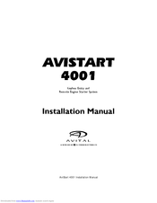 Avital Avistart 4001 Installation Manual