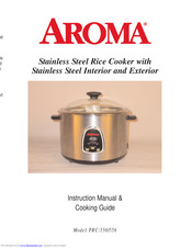 Aroma PRC-550 Instruction Manual & Cooking Manual