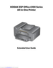 Kodak Esp Office 6150 All In One Printer Extended User Manual Pdf Download Manualslib