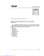 Asus W3000A Series Service Manual