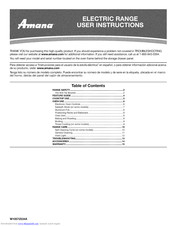 AMANA W10572534A User Instructions