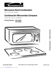KENMORE 66.560689 Use & Care Manual