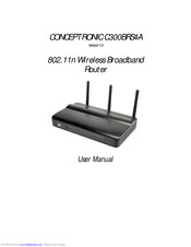 Conceptronic 802.11n Wireless Broadband Router C300BRS4A User Manual