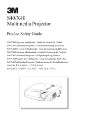 3M Multimedia Projector S40 Safety Manual