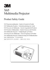 3M Multimedia Projector X65 Safety Manual