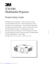 3M Multimedia Projector X80 Safety Manual