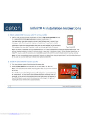 Ceton InfiniTV 4 USB Installation Instructions Manual