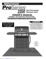 BRINKMAN 2200 Owner's Manual