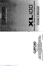 Clifford XL100 Owner's Manual