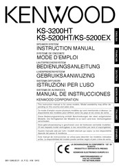Kenwood KS-3200HT Istruzioni Per L'uso
