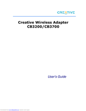 Creative CB3700 User Manual