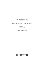 Contec Flexlan PC Card FX-DS-110 User Manual