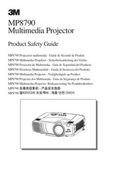 3M Multimedia Projector MP8790 Safety Manual